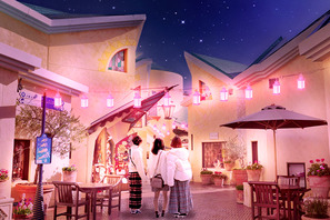 【ディズニー】昼夜でイクスピアリの表情が変わる！“桜”カラーに染まる「サクラ ランタン ストリート」開催中 画像