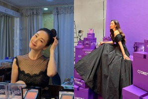 子育て中でもやっぱり“お姫様”！女優チェ・ジウ、上品なドレス姿で魅せたお茶目な表情が可愛すぎる【PHOTO】 画像