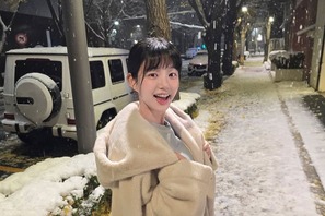 『チャングム』女優の娘イ・ユビがまるで“雪のプリンセス”。初雪の日の爽やかな美貌【PHOTO】 画像