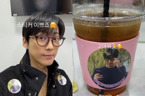 『恋人』の2人は相変わらず仲良し！“ナムグン・ミン先輩”がコーヒーの差し入れに喜び【PHOTO】 画像