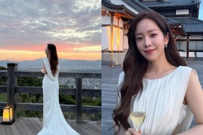 ハン・ジミン、京都で魅せた“異次元の美しさ”にファンもため息…大胆ドレス姿に「女神降臨」【PHOTO】 画像