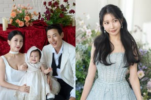 “推し”だった韓国スターと結婚した日本人女性、娘の1歳記念に家族写真を公開！「炎上ドレス」姿も【PHOTO】 画像