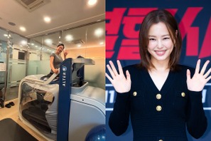 出産間近！第2子妊娠中のイ・ハニ、大きなお腹でランニングも余裕の表情「まさに女優魂」【PHOTO】 画像