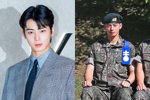 “訓練兵”チャウヌの凛々しい近況。軍服姿でも“顔天才”ぶりは健在！【PHOTO】 画像