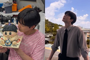 新ドラマ撮影中のパク・ソジュン、祝福まみれの日常を公開！ブレても“イケメン健在”【PHOTO】 画像