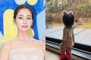 女優イ・ミンジョン、“猫耳つけた”愛娘の写真を公開！「サンタさんが来たんだ」【PHOTO】 画像