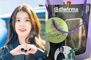 Disney+新作撮影中のIU、制作陣に太っ腹プレゼント！「最高のサンタさんです」 画像