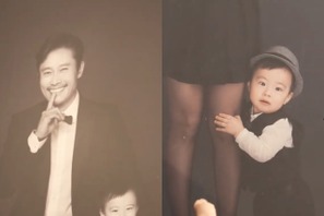 イ・ミンジョン、息子・ジュヌくんの幼少期写真を公開！「夫イ・ビョンホンのミニバージョン」 画像