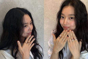 女優シン・ミナ、指先に輝く“4つの高級リング”！夫キム・ウビンも羨む大胆ショット【PHOTO】 画像