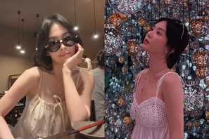 お忍びで日本に…！女優ソン・ヘギョ、夜の街でも隠しきれないオーラ【PHOTO】 画像