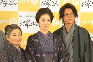 天海祐希、初共演の小栗旬に「信頼してます」着物姿で主演ドラマ『お家さん』会見 画像