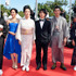 村上虹郎＆吉永淳＆松田美由紀＆村上淳＆渡辺真起子＆河瀬直美（監督）／『2つ目の窓』 in 第67回カンヌ国際映画祭／(C) Getty Images