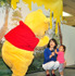 東尾理子＆理汰郎くん＆プーさん／「くまのプーさん展 WINNIE THE POOH EXHIBITION」オープニングイベント
