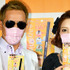 “本田圭佑”芸人・じゅんいちダビッドソン＆“ものまねメイク”タレント・ざわちん／「レアナニシリーズ100万本突破」記念PRイベント