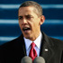 ワシントンで20日、就任式で演説するオバマ新大統領 -(C) REUTERS/AFLO