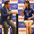 松木安太郎、小島瑠璃子／「サッカー日本代表応援WEEK2015」キックオフイベント