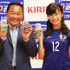 松木安太郎、小島瑠璃子／「サッカー日本代表応援WEEK2015」キックオフイベント