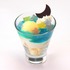 カフェエリア ザ サン「星空パフェ」。