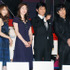 『アマルフィ 女神の報酬』完成披露試写会。（左から）伊藤淳史、戸田恵梨香、天海祐希、織田裕二、佐藤浩市、佐野史郎
