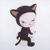 奈良美智《Harmless Kitty》1994年　東京国立近代美術館蔵アクリリック・綿布  150.0×140.0cm