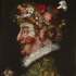 ジュゼッペ・アルチンボルド《春》　1563年　油彩/板　マドリード、王立サン・フェルナンド美術アカデミー美術館蔵&copy;Museo de la Real Academia de Bellas Artes de San Fernando. Madrid