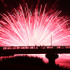 湖面を彩る水上花火