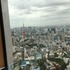下に見える東京タワー