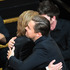 ブラッド・ピット＆レオナルド・ディカプリオの熱いハグ／第92回アカデミー賞授賞式 (C) Getty Images