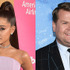 アリアナ・グランデ、ジェームズ・コーデン (C) Getty Images
