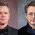 マット・デイモン、ロバート・ダウニー・Jr. (C) Getty Images