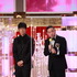 西島秀俊、濱口竜介／第45回日本アカデミー賞 (C) 東京写真記者協会