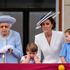 エリザベス女王＆キャサリン妃＆シャーロット王女＆ルイ王子 Photo by Alastair Grant - WPA Pool/Getty Images