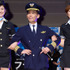 『フライト』公開直前イベントに登場した“一日機長”の柳沢慎吾＆「モデルガールズ」