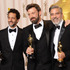 第85回アカデミー賞で作品賞を受賞したグラント・ヘスロヴ、ベン・アフレック、ジョージ・クルーニー -(C) Getty Images