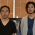 『悪夢探偵2』の製作発表での塚本監督と松田龍平