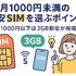 月1000円以下でおすすめの格安SIM16選を比較！