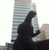 東京日比谷にあるゴジラ像