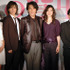 『象の背中』完成会見。右から秋元康、今井美樹、役所広司、塩谷瞬、南沢奈央