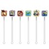 つながるストローチャーム、アクリルマドラー、ガラスマグ© Disney/Pixar