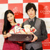 壇蜜＆上遠野太洸／PRイベント「GODIVA White Day  2014 ～Love need balance.」にて
