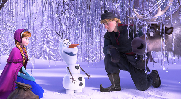 左から、アナ＆オラフ＆クリストフ＆スヴェン／『アナと雪の女王』-(C) 2014 Disney. All Rights Reserved.