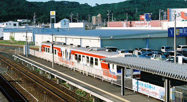 NHK連続テレビ小説「あまちゃん」ロケ地／三陸鉄道久慈駅ホーム