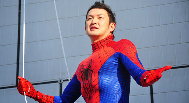 中村獅童／『アメイジング・スパイダーマン2』除幕式イベント in 銀座ソニービル