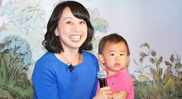 東尾理子＆理汰郎くん／「くまのプーさん展 WINNIE THE POOH EXHIBITION」オープニングイベント