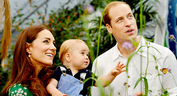 英ウィリアム王子＆キャサリン妃＆ジョージ王子 -(C) Getty Images