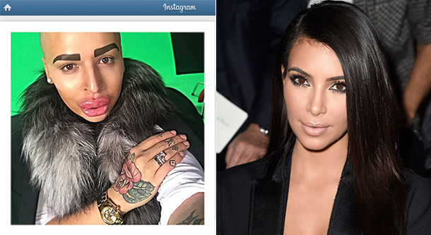 ジョーダン・ジェームズ・パークさんのインスタグラムより／キム・カーダシアン-(C) Getty Images