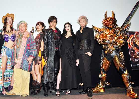 栗山航＆南里美希＆泉谷しげる＆黒木桃子＆井上正大＆松野井雅／『牙狼＜GARO＞-GOLD STORM- 翔』完成披露試写会