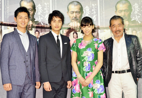 西内まりや＆藤竜也＆中村蒼＆工藤阿須加／「木曜時代劇 かぶき者 慶次」完成披露試写会