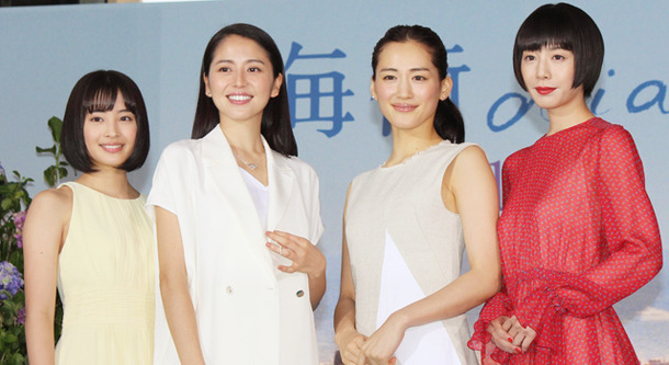 綾瀬 長澤 夏帆 すず 海街diary 4姉妹がそろってカンヌ入り Cinemacafe Net