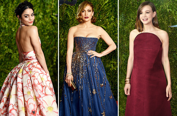 キャリー・マリガン＆ヴァネッサ・ハジェンズ＆ジェニファー・ロペス in 第69回「トニー賞」授賞式レッドカーペッド／(C) Getty Images